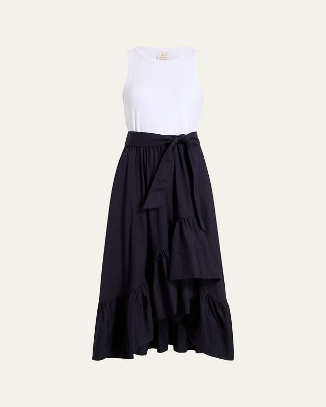 Zayla Two-Tone Midi Dress